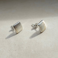 Load image into Gallery viewer, Sterling Silver Square Stud Earrings - briellajewellery