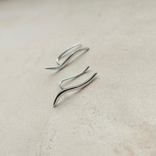 Load image into Gallery viewer, Sterling Silver Wave Earrings