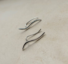 Load image into Gallery viewer, Sterling Silver Climber Earrings