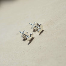 Load image into Gallery viewer, Sterling Silver Heart Stud Earrings