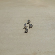 Load image into Gallery viewer, Sterling Silver Crystal Stud Earrings
