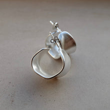 Load image into Gallery viewer, Chunky sterling silver earrings