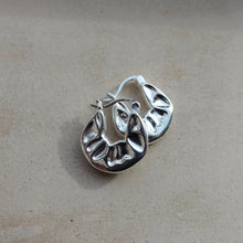 Load image into Gallery viewer, Hammered Sterling Silver Hoops