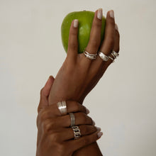 Load image into Gallery viewer, Contemporary sterling silver rings