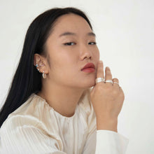 Load image into Gallery viewer, Sterling Silver Pearl Ear Cuff