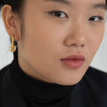 Load image into Gallery viewer, Melted Knot Gold Earrings