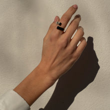Load image into Gallery viewer, Sterling Silver Block Ring