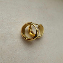 Load image into Gallery viewer, Small Chunky Hoop Earrings