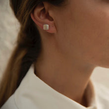 Load image into Gallery viewer, Sterling Silver Square Stud Earrings - briellajewellery