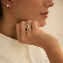 Load image into Gallery viewer, Sterling Silver Large Oval Ring - briellajewellery