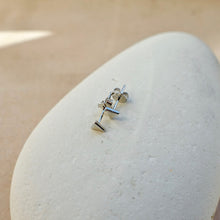 Load image into Gallery viewer, Sterling Silver Triangle Stud Earrings - briellajewellery