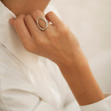 Load image into Gallery viewer, Sterling Silver Large Oval Ring - briellajewellery