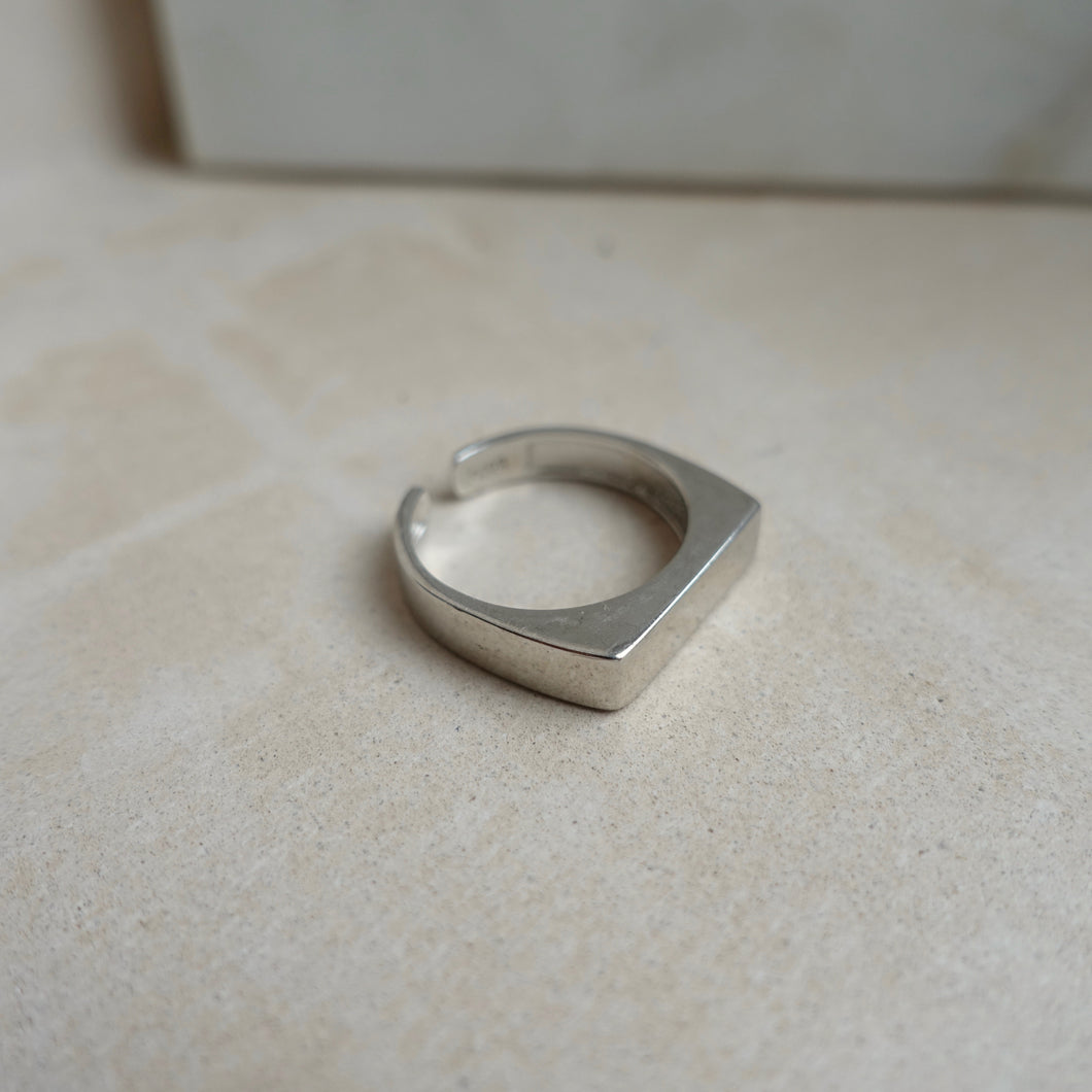 Sterling Silver Square Ring - briellajewellery