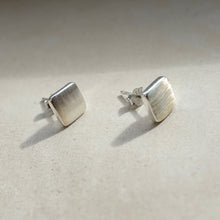 Load image into Gallery viewer, Sterling Silver Square Stud Earrings - briellajewellery
