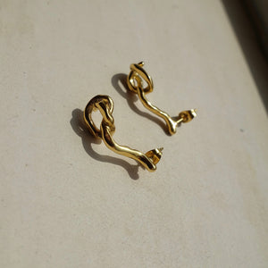 Melted Gold Earrings