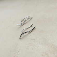 Load image into Gallery viewer, Sterling Silver Wave Earrings
