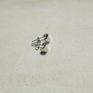 Mini sterling silver hoops