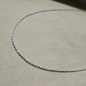 925 sterling silver beaded necklace