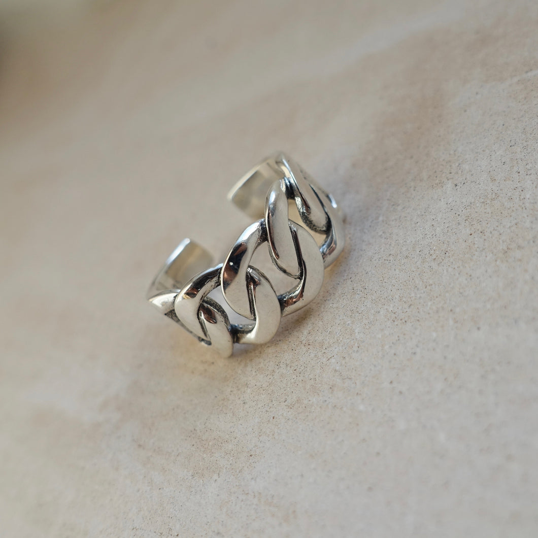 Sterling silver chunky ring