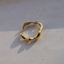 Load image into Gallery viewer, Wave Gold Ring
