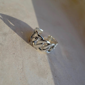 Sterling Silver Chain Ring