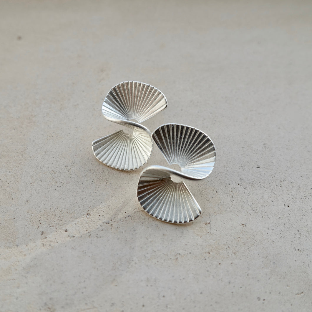 Sterling Silver Spiral Earrings