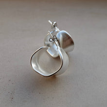 Load image into Gallery viewer, Chunky sterling silver earrings
