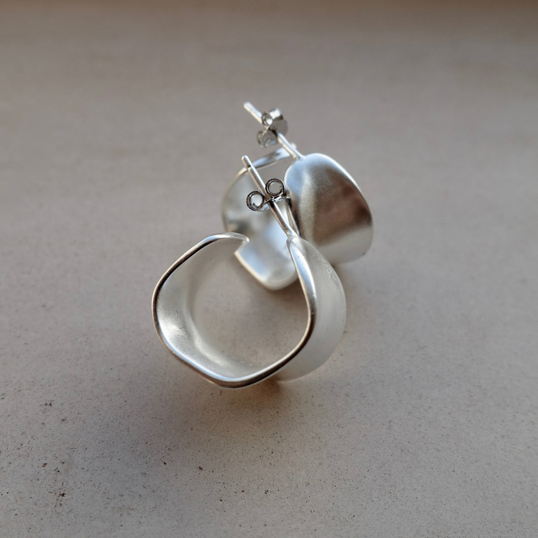 Chunky sterling silver earrings
