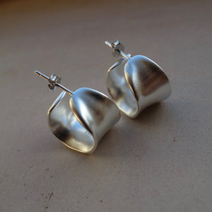 Chunky Sterling Silver Hoops