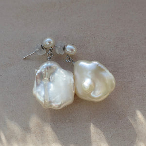 Baroque Pearl Dangle Earrings