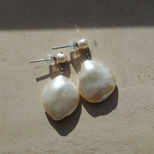 Load image into Gallery viewer, Baroque Pearl Dangle Earrings
