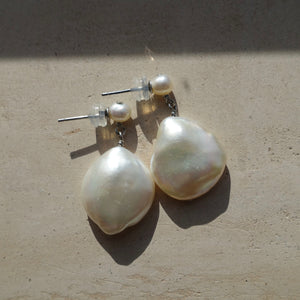 Baroque Pearl Dangle Earrings