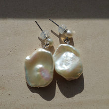 Load image into Gallery viewer, Baroque Pearl Dangle Earrings
