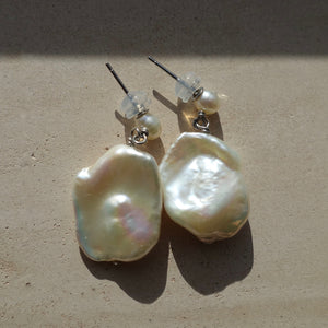 Baroque Pearl Dangle Earrings