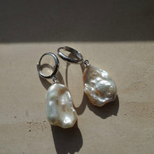 Load image into Gallery viewer, Large Baroque Pearl Hoops
