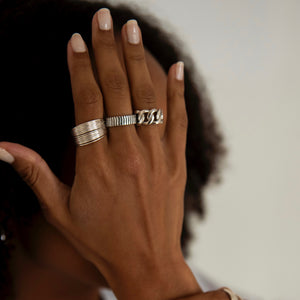 Layered Sterling Silver Ring