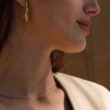 Load image into Gallery viewer, Melted Large Gold Earrings
