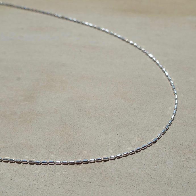 Beaded sterling silver necklace