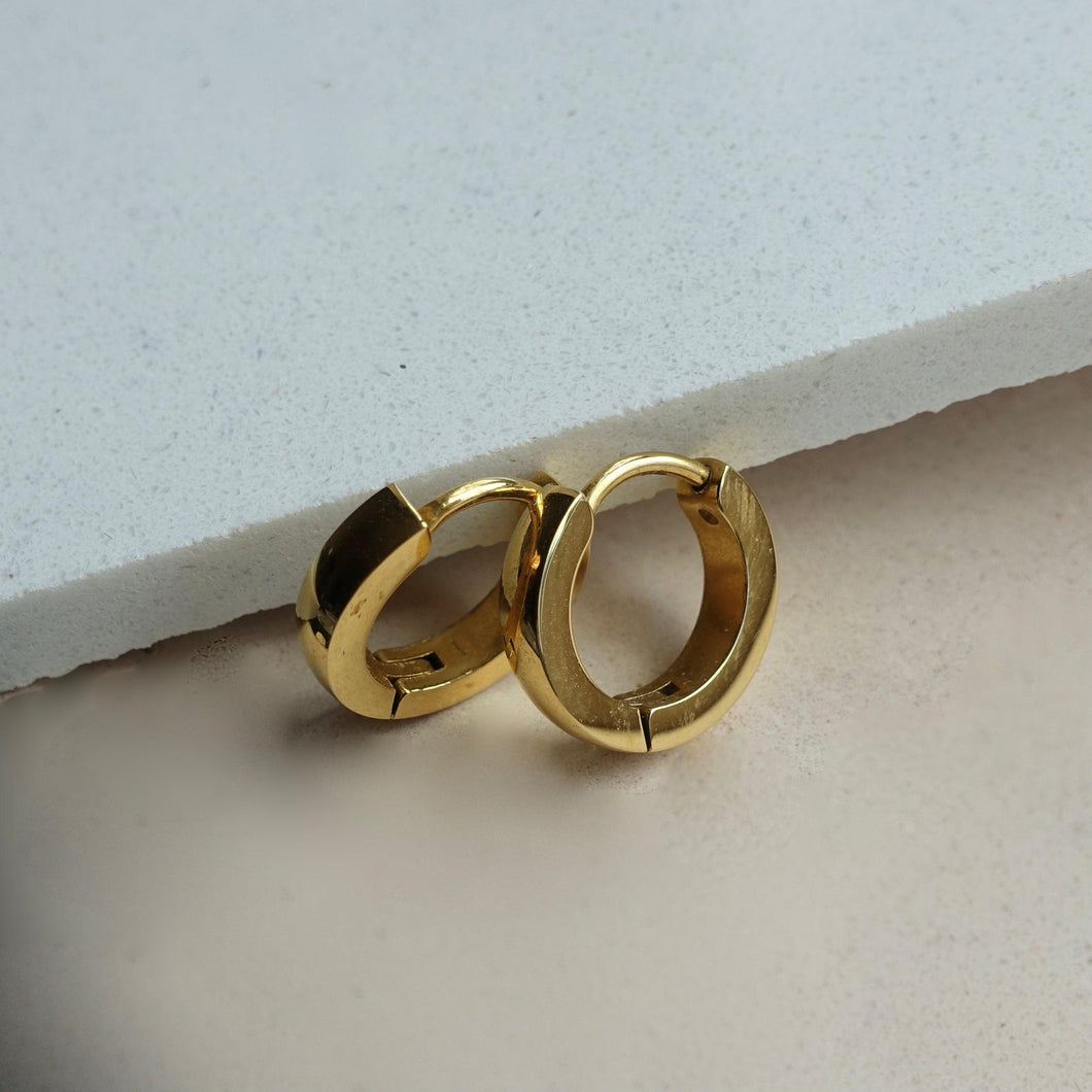 Mini Gold Huggie Earrings