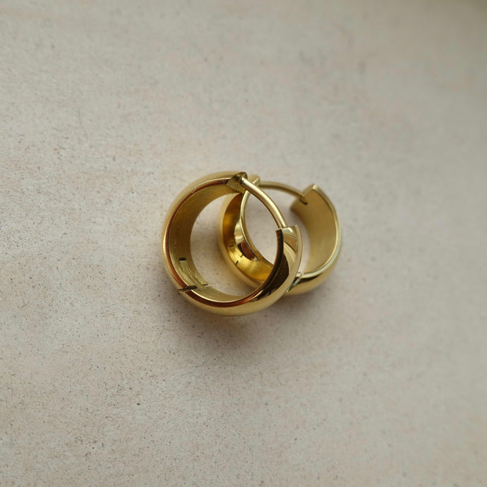 Small Chunky Hoop Earrings