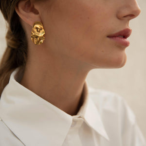 Irregular Large Stud Earrings - briellajewellery