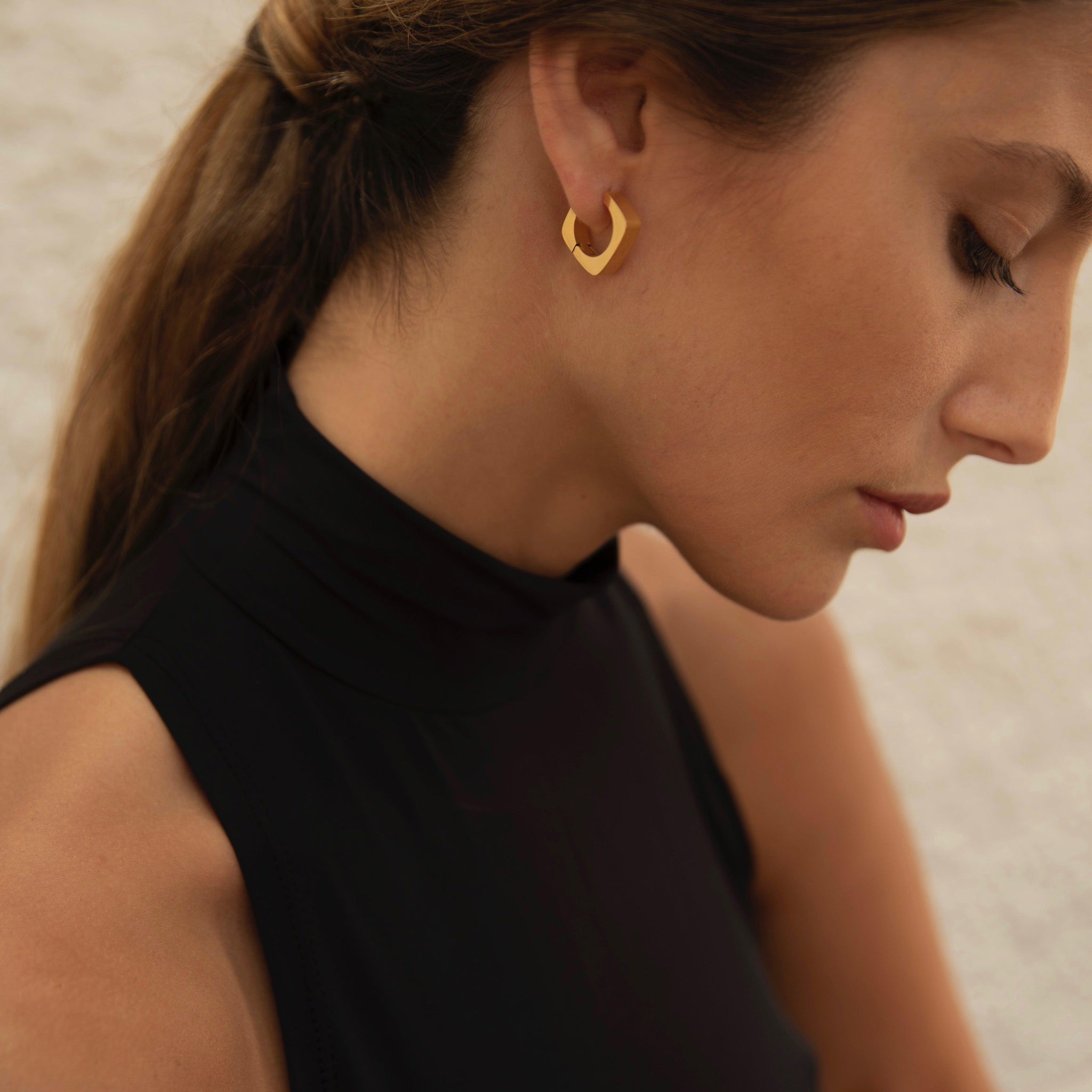 Chunky sales square earrings