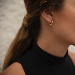 Mini Gold Huggie Earrings - briellajewellery