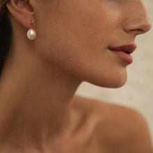 Load image into Gallery viewer, Large Freshwater Pearl Drop Earrings - briellajewellery
