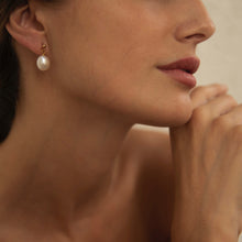 Load image into Gallery viewer, Large Freshwater Pearl Drop Earrings - briellajewellery
