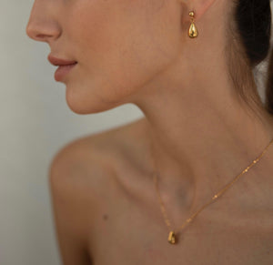 Small Gold Waterdrop Earrings - briellajewellery