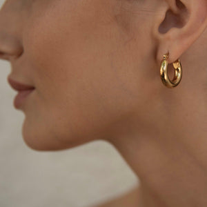 Gold Chunky Hoops