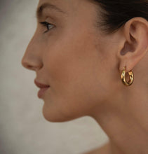 Load image into Gallery viewer, Medium Gold Chunky Hoops
