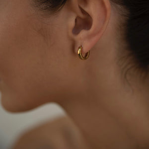 Mini Gold Huggie Earrings