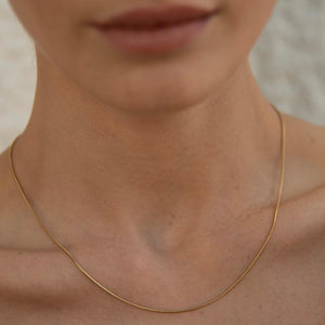 Waterproof gold necklace